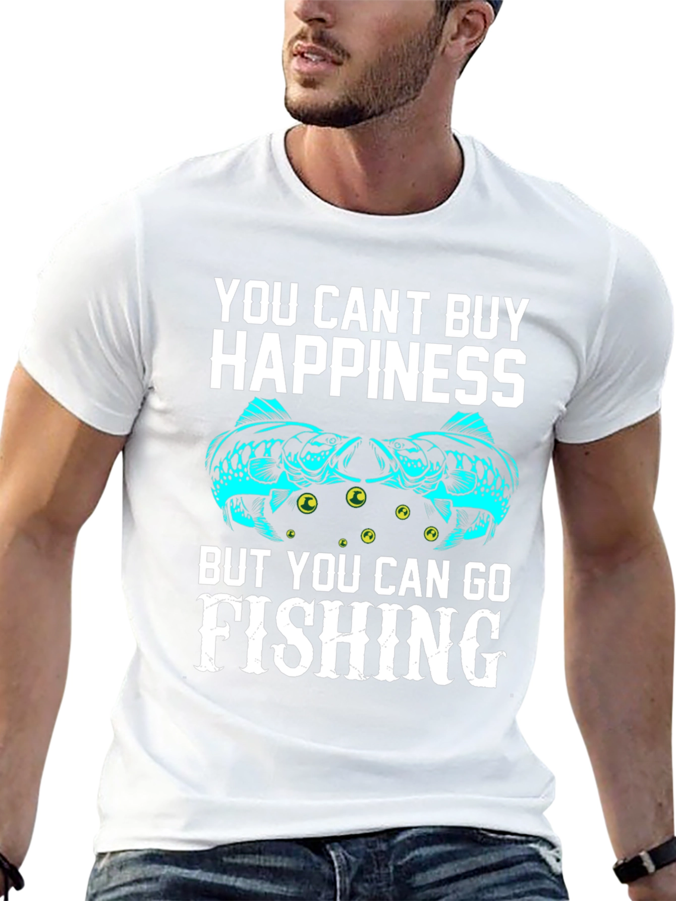 Fishing Happiness Graphic T-Shirt