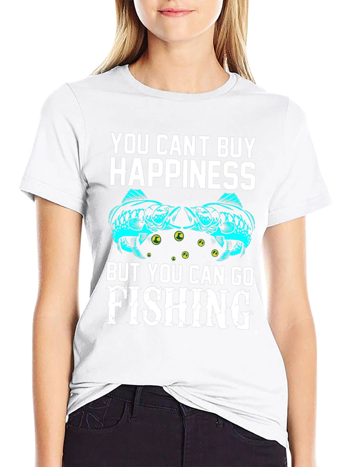 Fishing Happiness Graphic T-Shirt