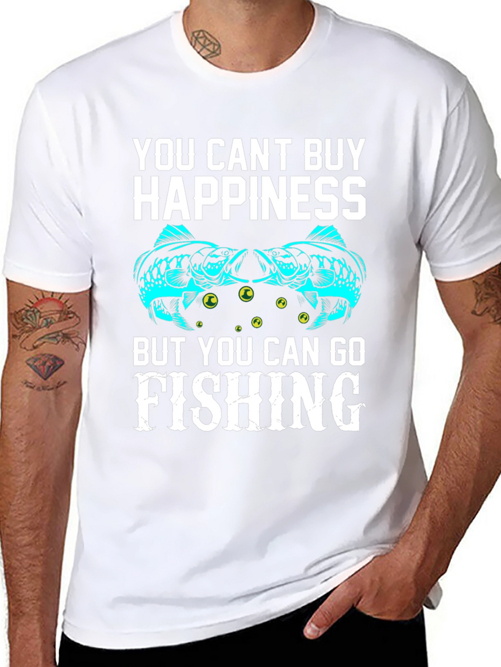 Fishing Happiness Graphic T-Shirt