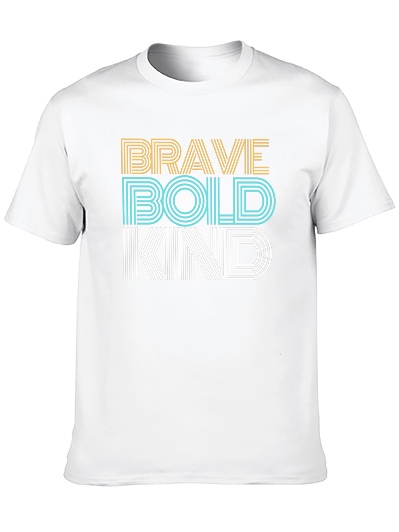 Brave Bold Kind Graphic Tee - Soft Cotton T-Shirt