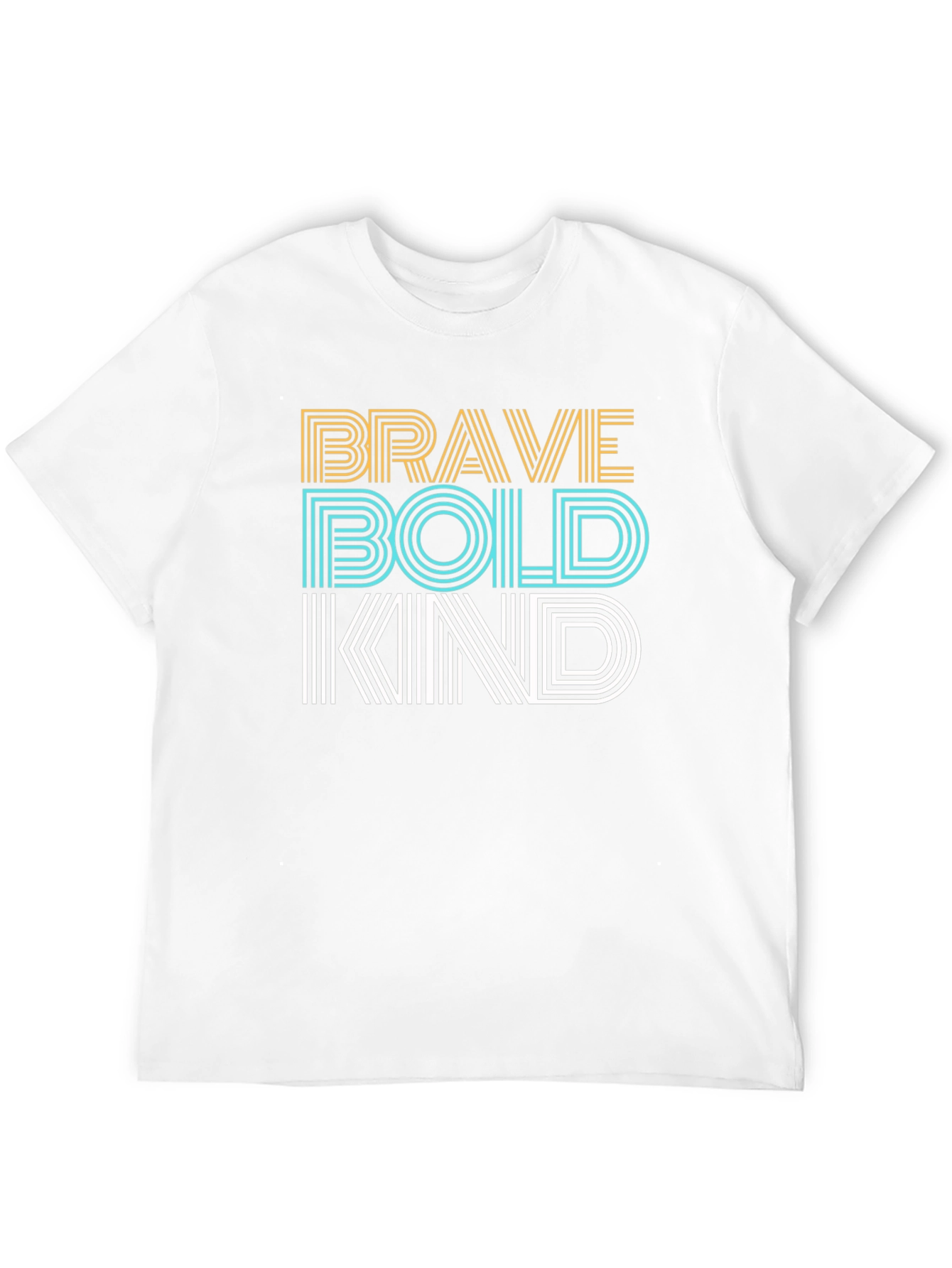 Brave Bold Kind Graphic Tee - Soft Cotton T-Shirt