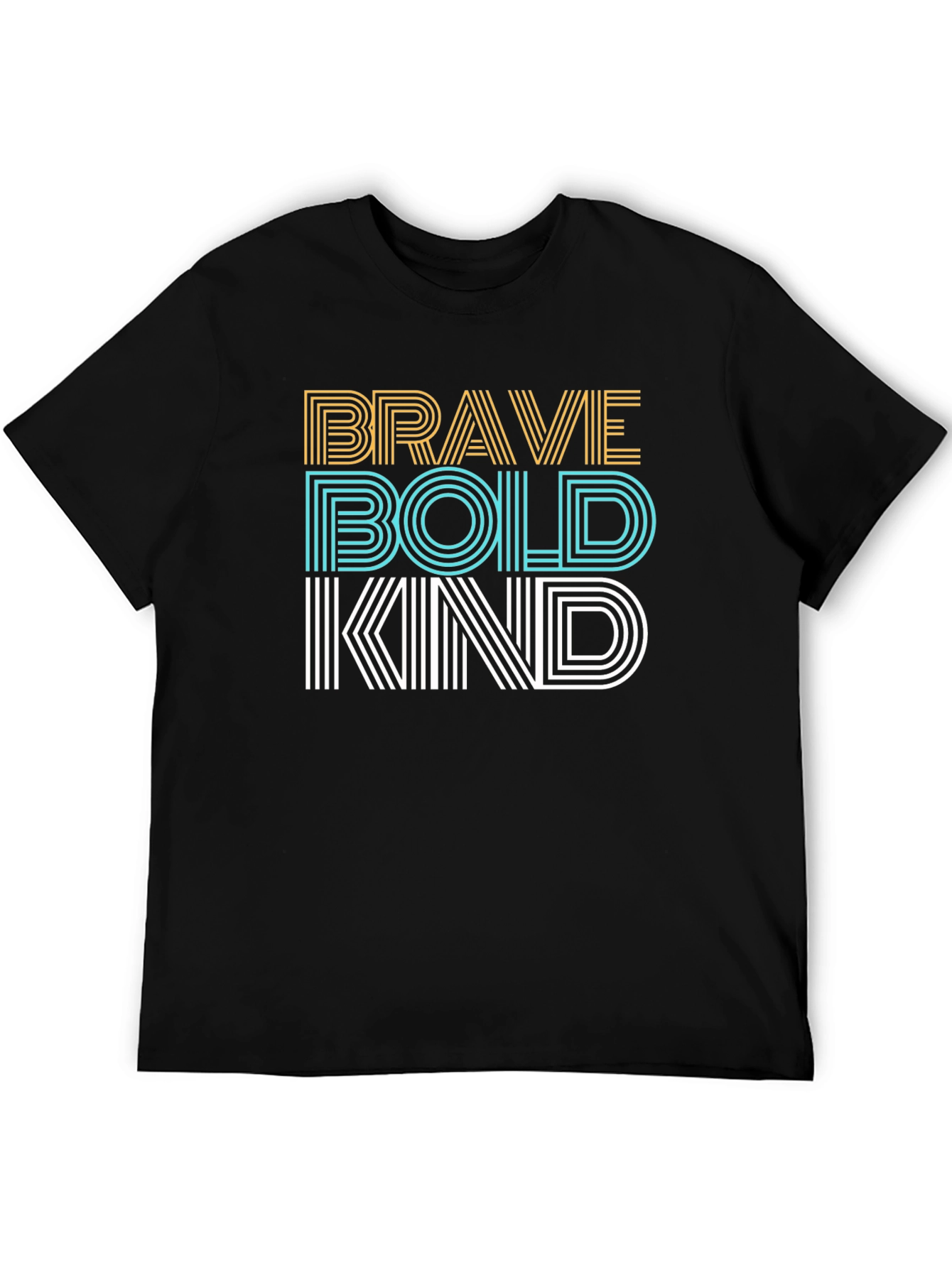 Brave Bold Kind Graphic Tee - Soft Cotton T-Shirt