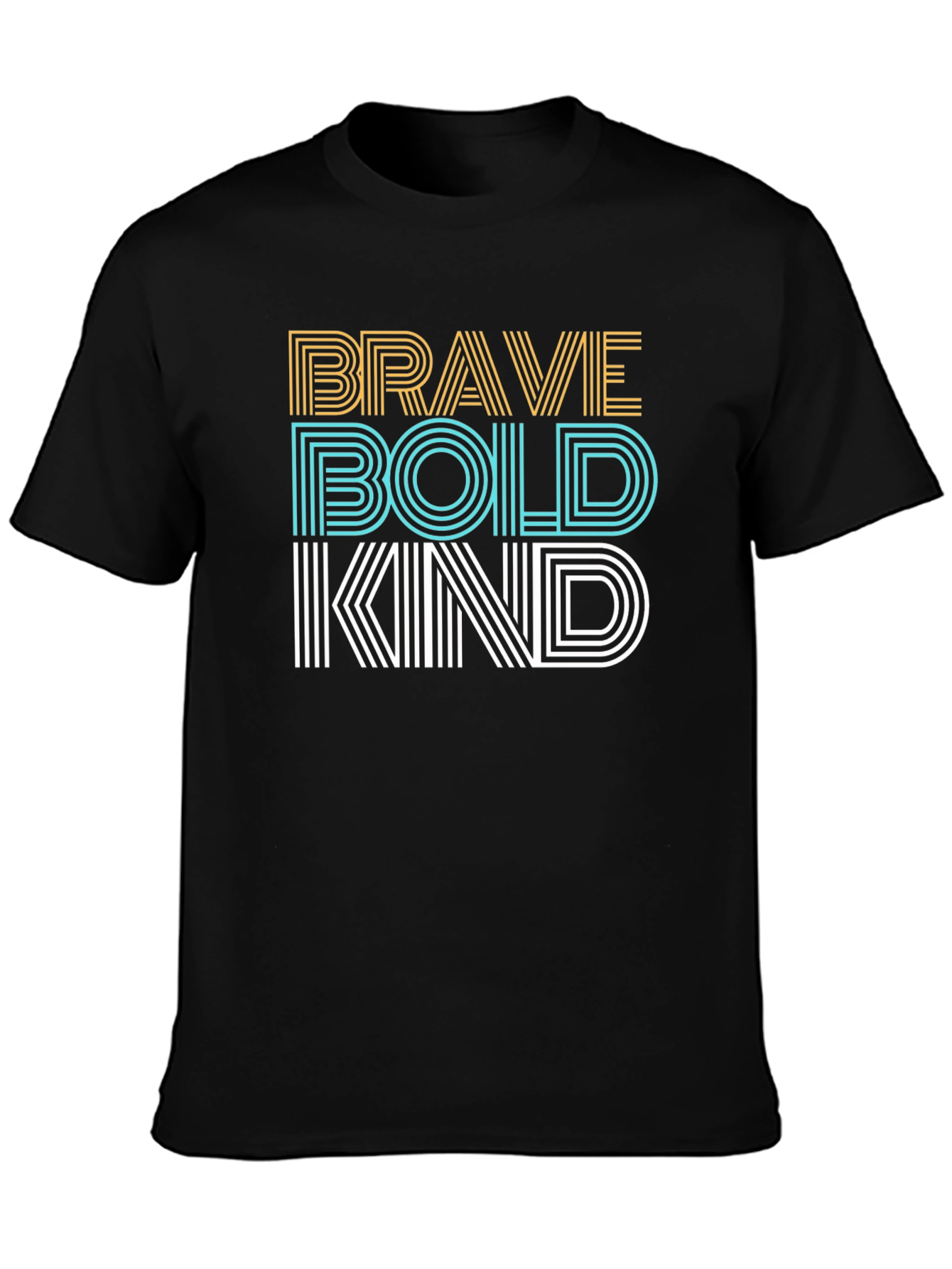 Brave Bold Kind Graphic Tee - Soft Cotton T-Shirt