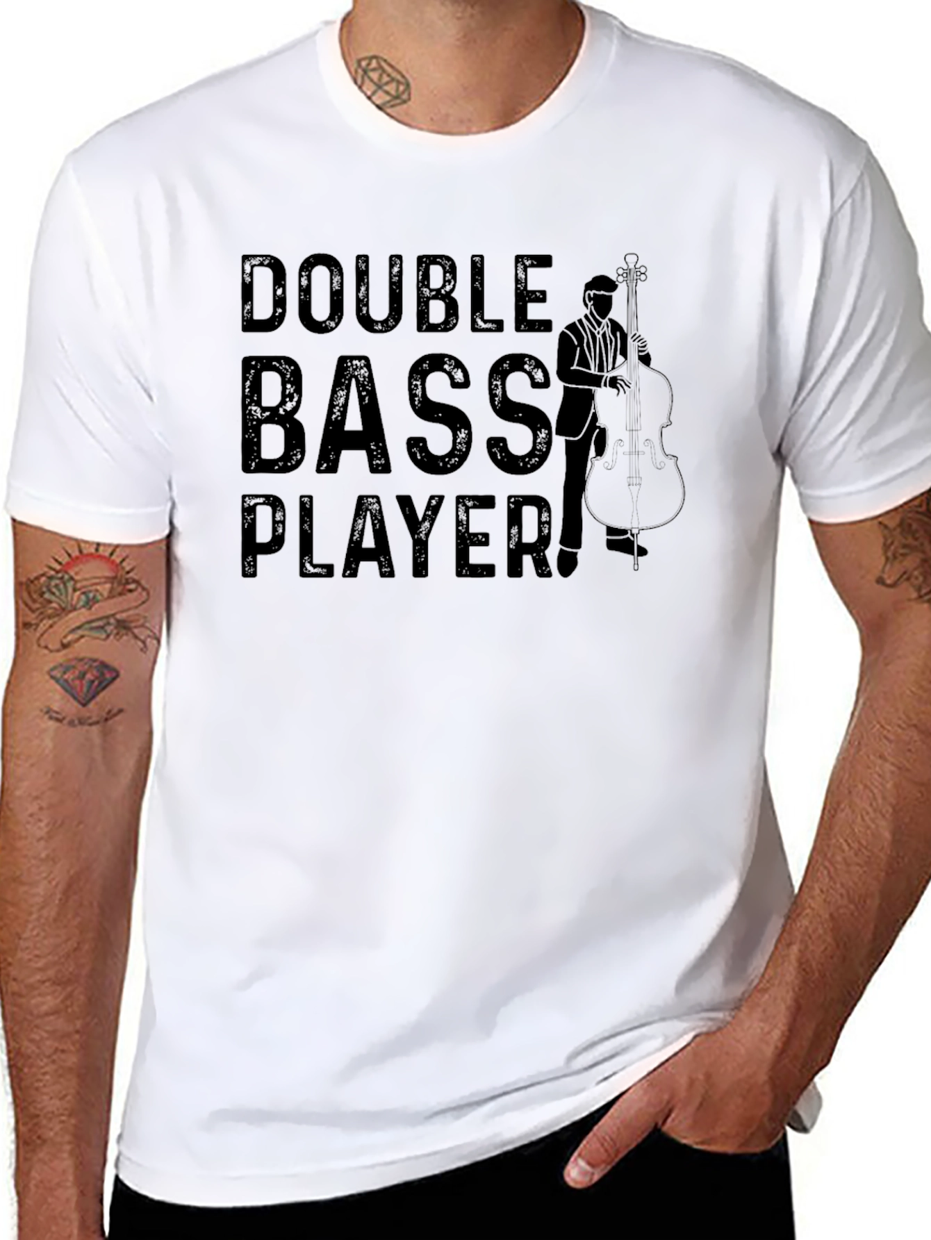 Double Bass Player T-Shirt - Musician Tee