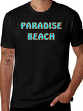 Paradise Beach Graphic Tee - Soft Cotton Blend