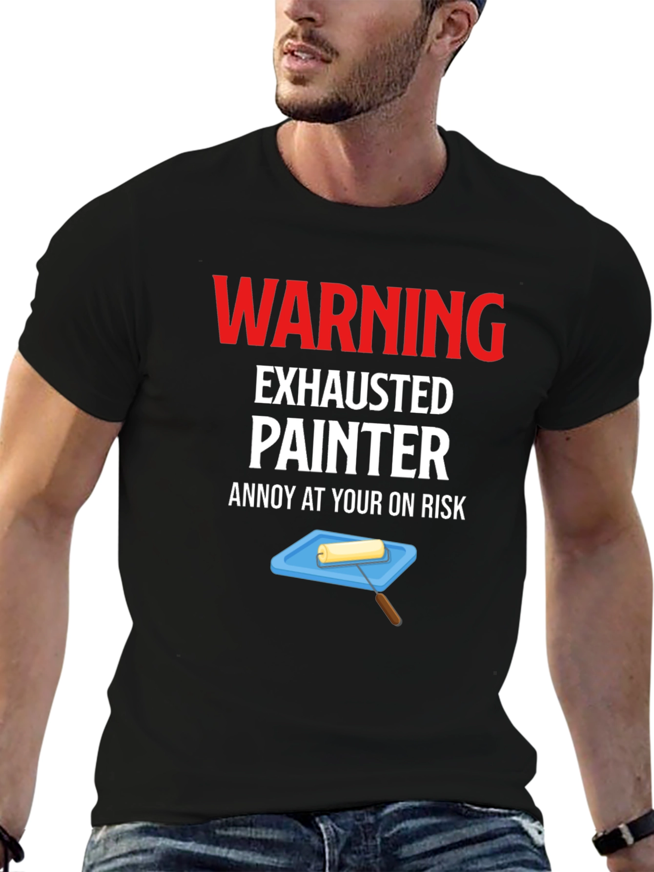 Warning Exhausted Painter T-Shirt