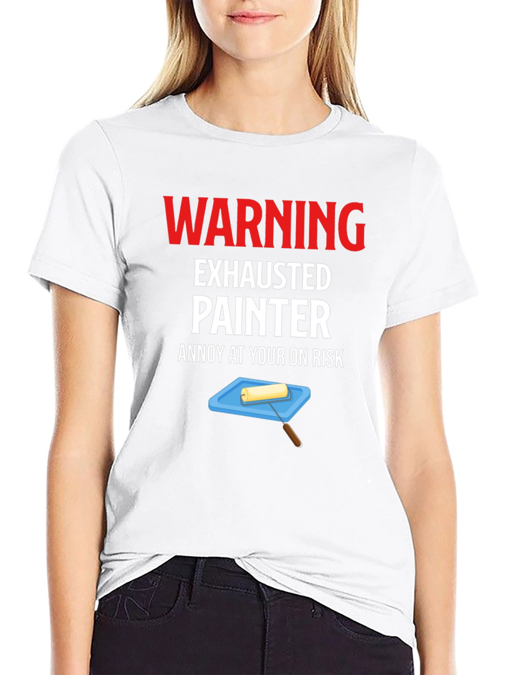 Warning Exhausted Painter T-Shirt