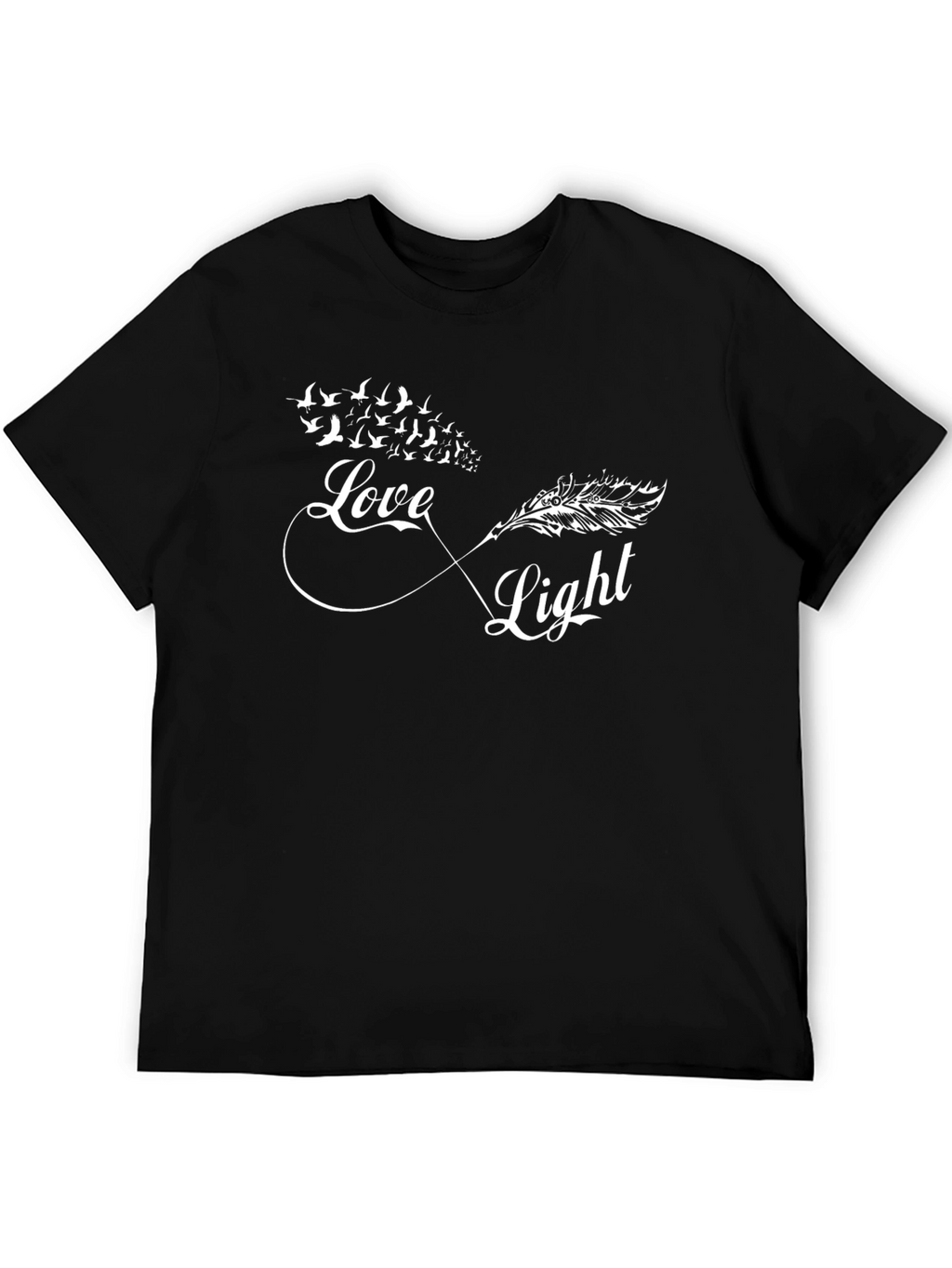 Love & Light Infinity Feather Bird T-Shirt
