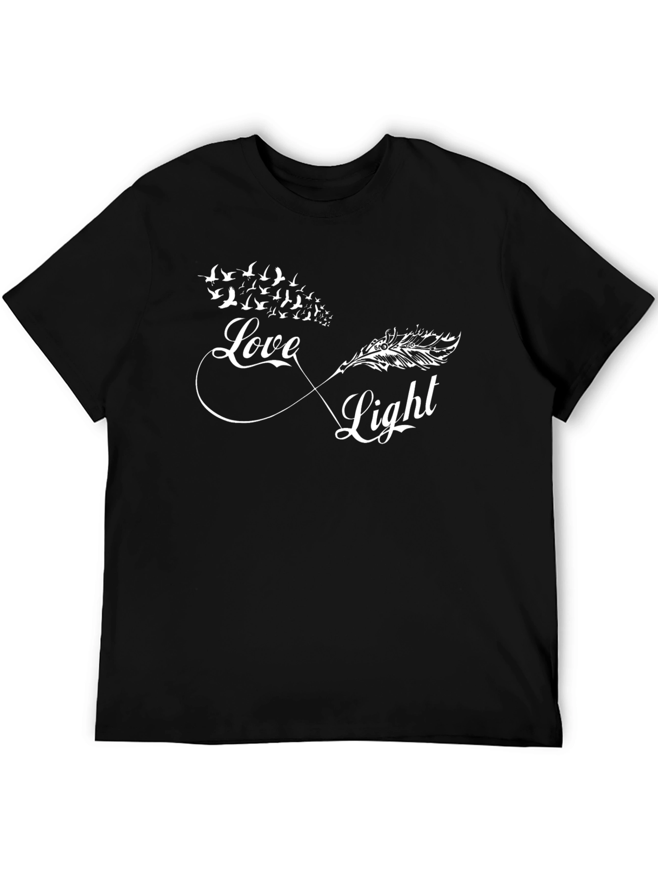 Love & Light Infinity Feather Bird T-Shirt