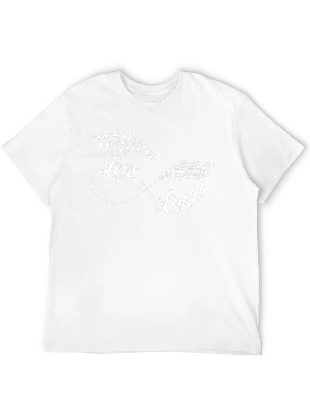 Love & Light Infinity Feather Bird T-Shirt