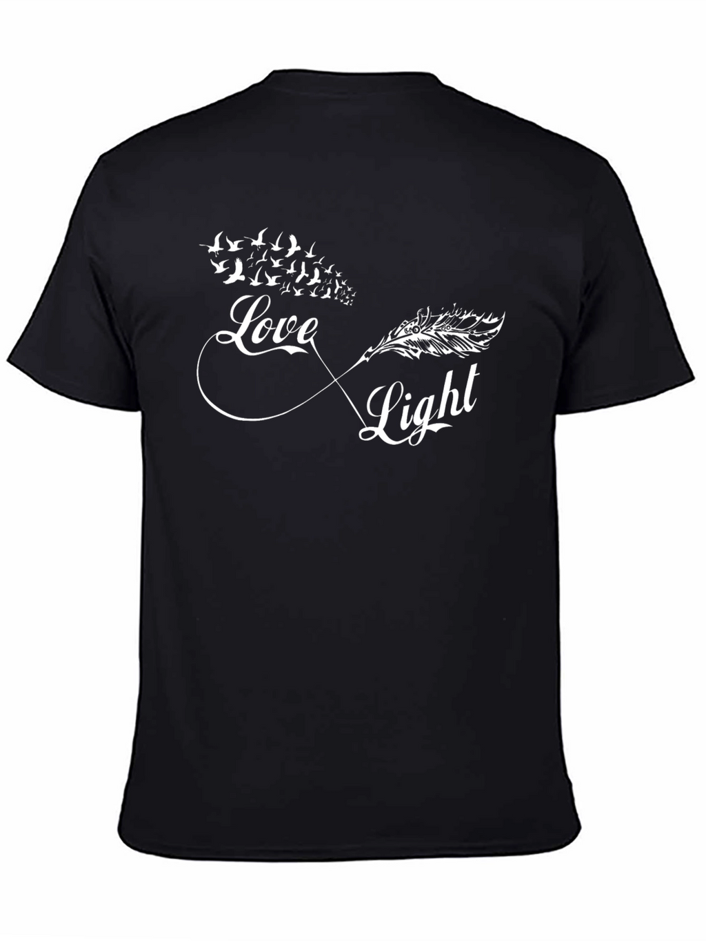 Love & Light Infinity Feather Bird T-Shirt