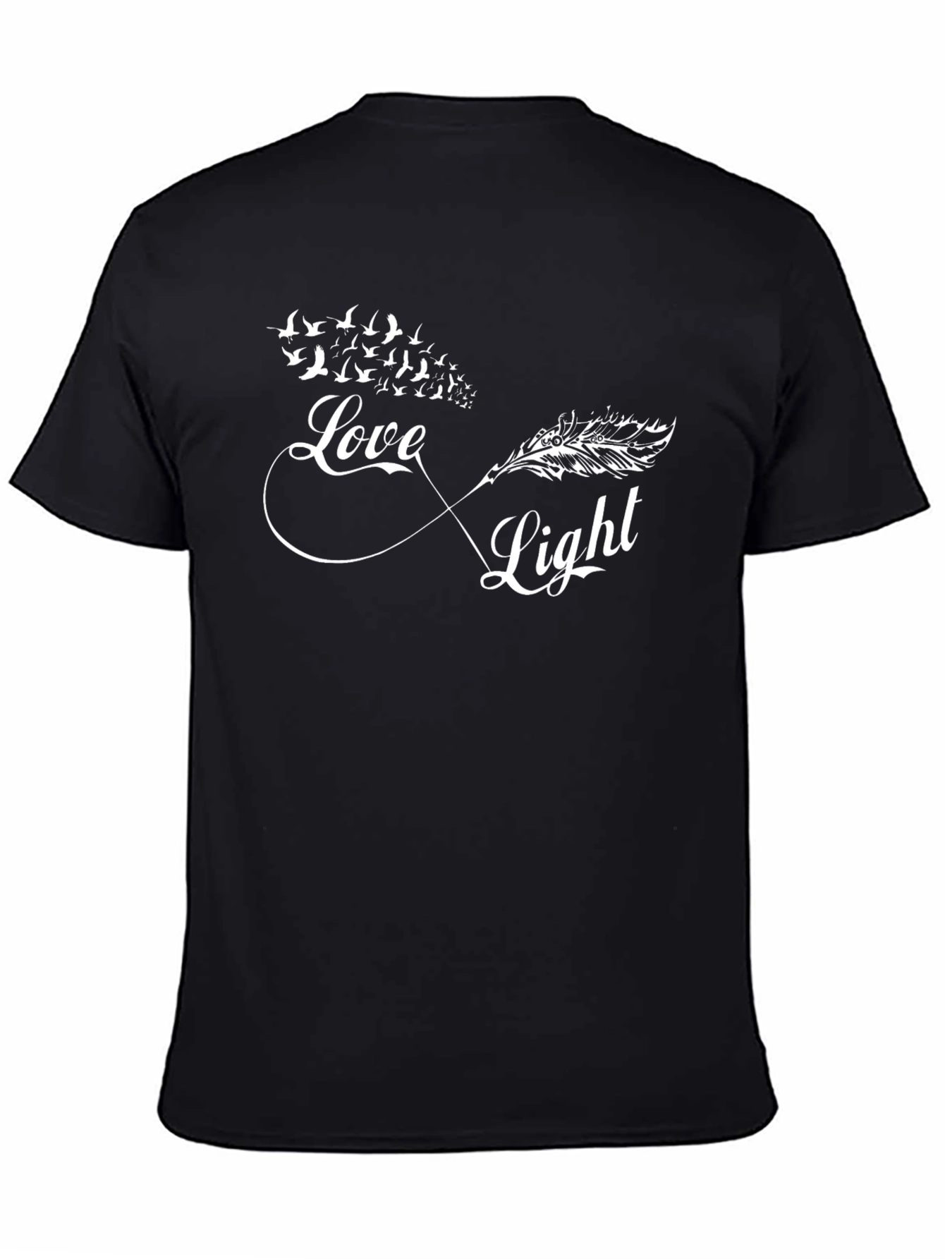 Love & Light Infinity Feather Bird T-Shirt