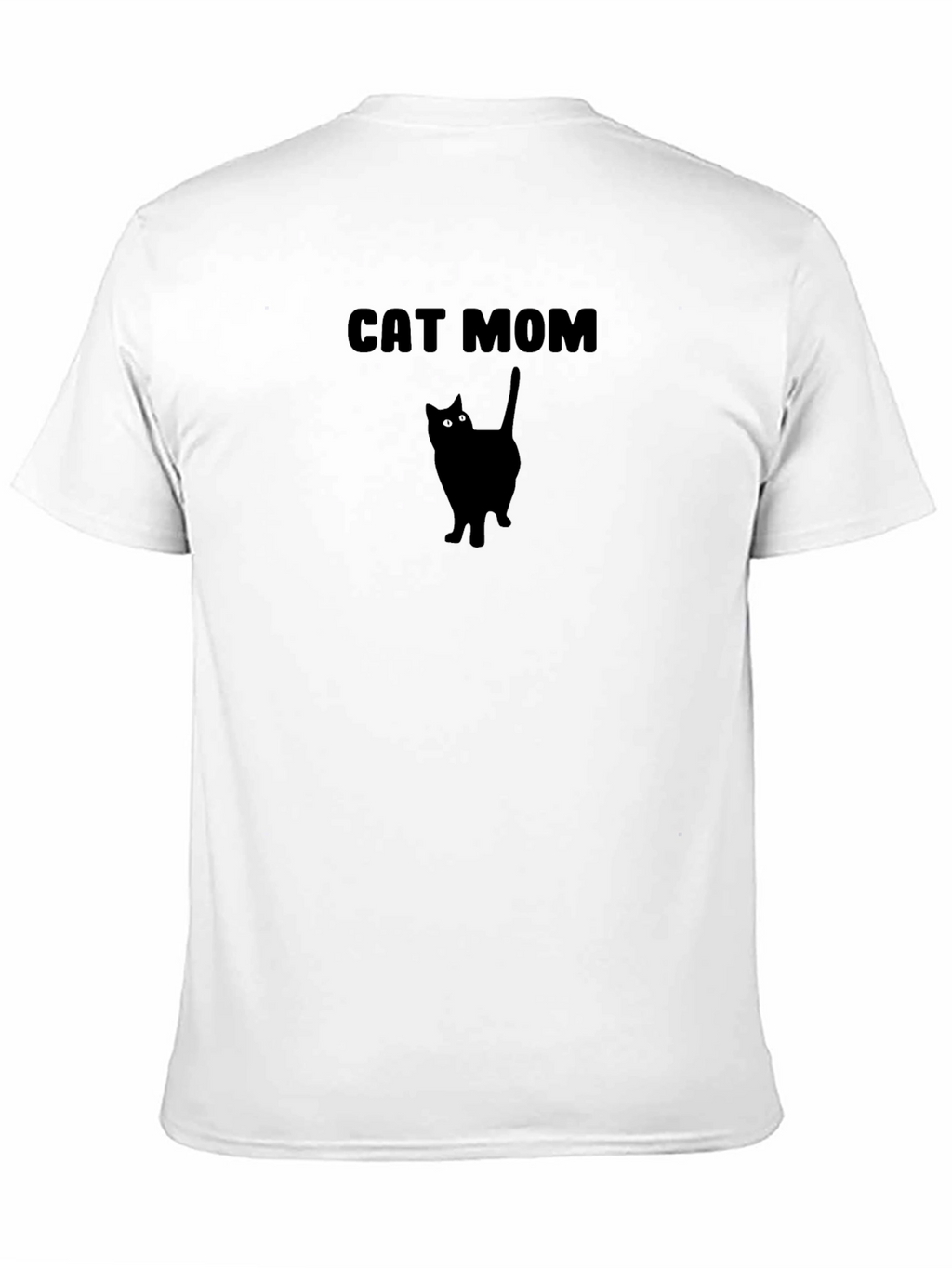 Cat Mom T-Shirt - Black Cat Silhouette