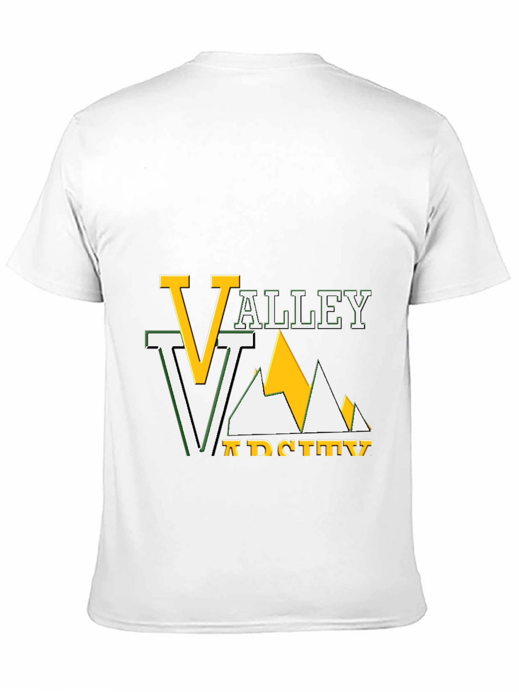 Valley Varsity Graphic Tee - Black Cotton T-Shirt