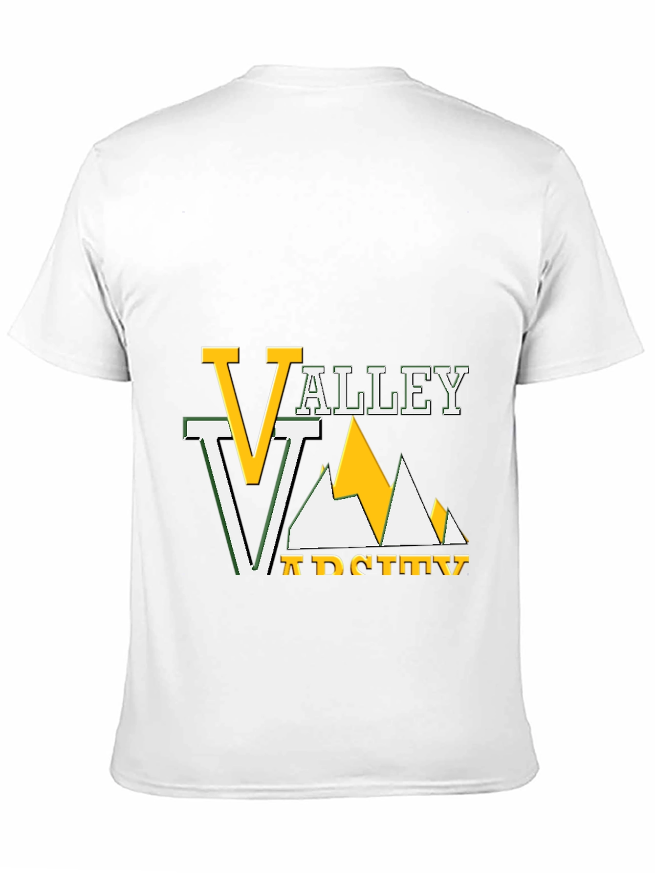 Valley Varsity Graphic Tee - Black Cotton T-Shirt