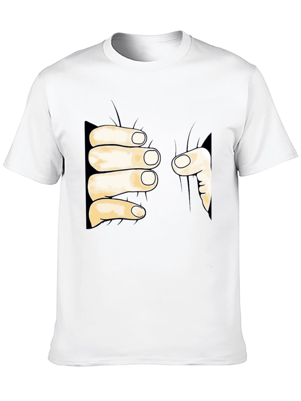 Funny Hand Grabbing T-Shirt - Unique Graphic Tee