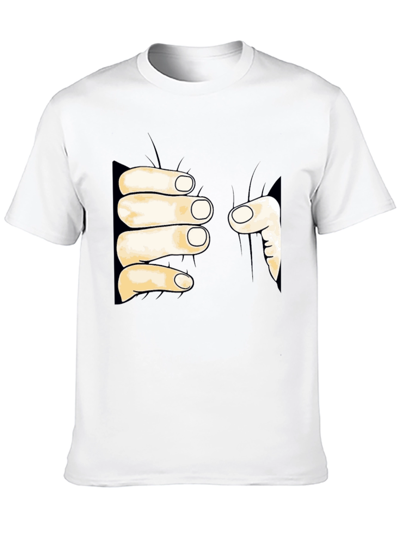 Funny Hand Grabbing T-Shirt - Unique Graphic Tee