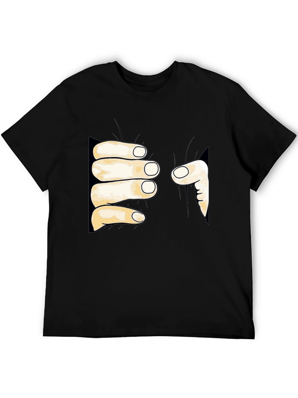 Funny Hand Grabbing T-Shirt - Unique Graphic Tee