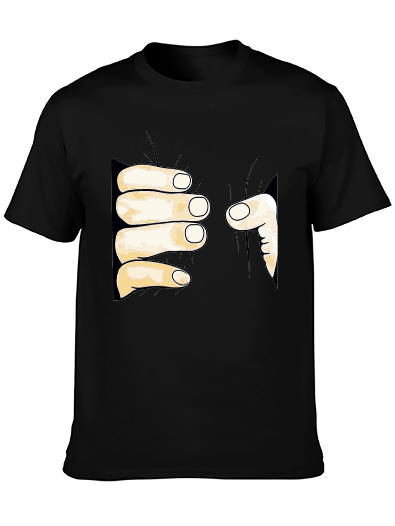 Funny Hand Grabbing T-Shirt - Unique Graphic Tee