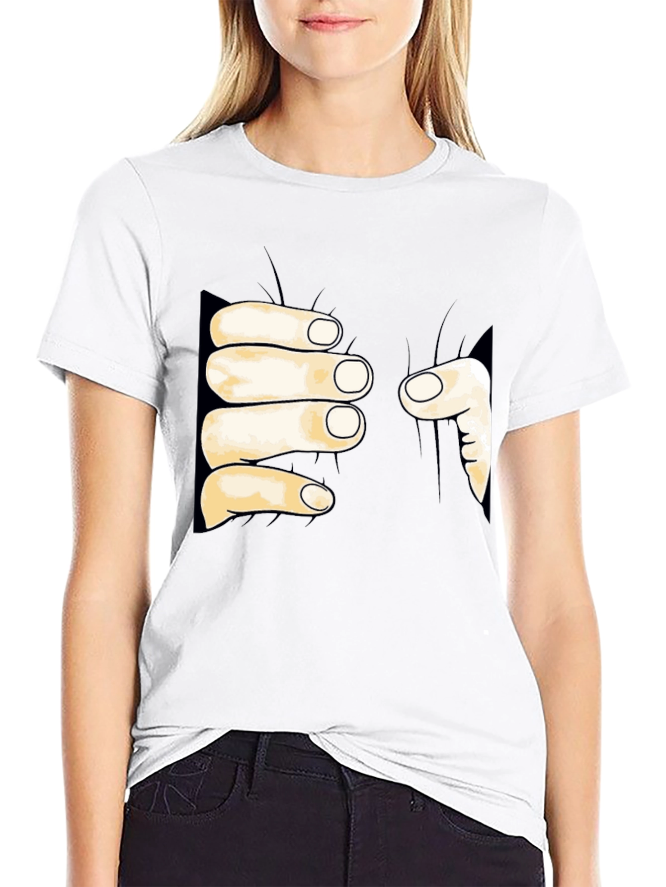 Funny Hand Grabbing T-Shirt - Unique Graphic Tee