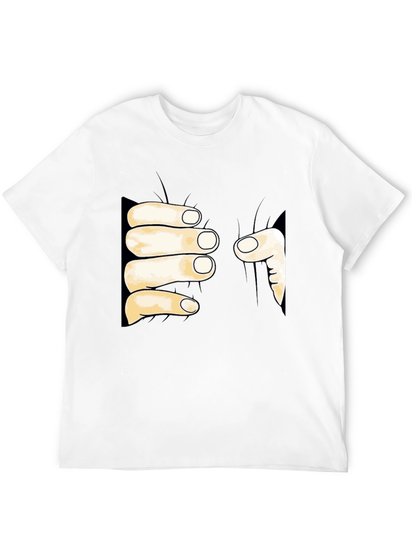 Funny Hand Grabbing T-Shirt - Unique Graphic Tee