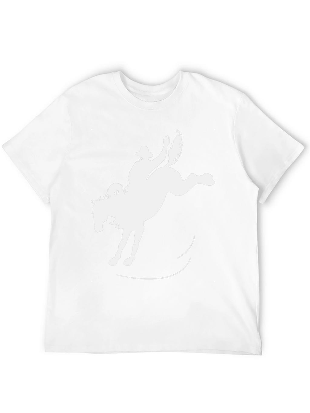 Bucking Bronco Black T-Shirt - Cowboy Rodeo Style