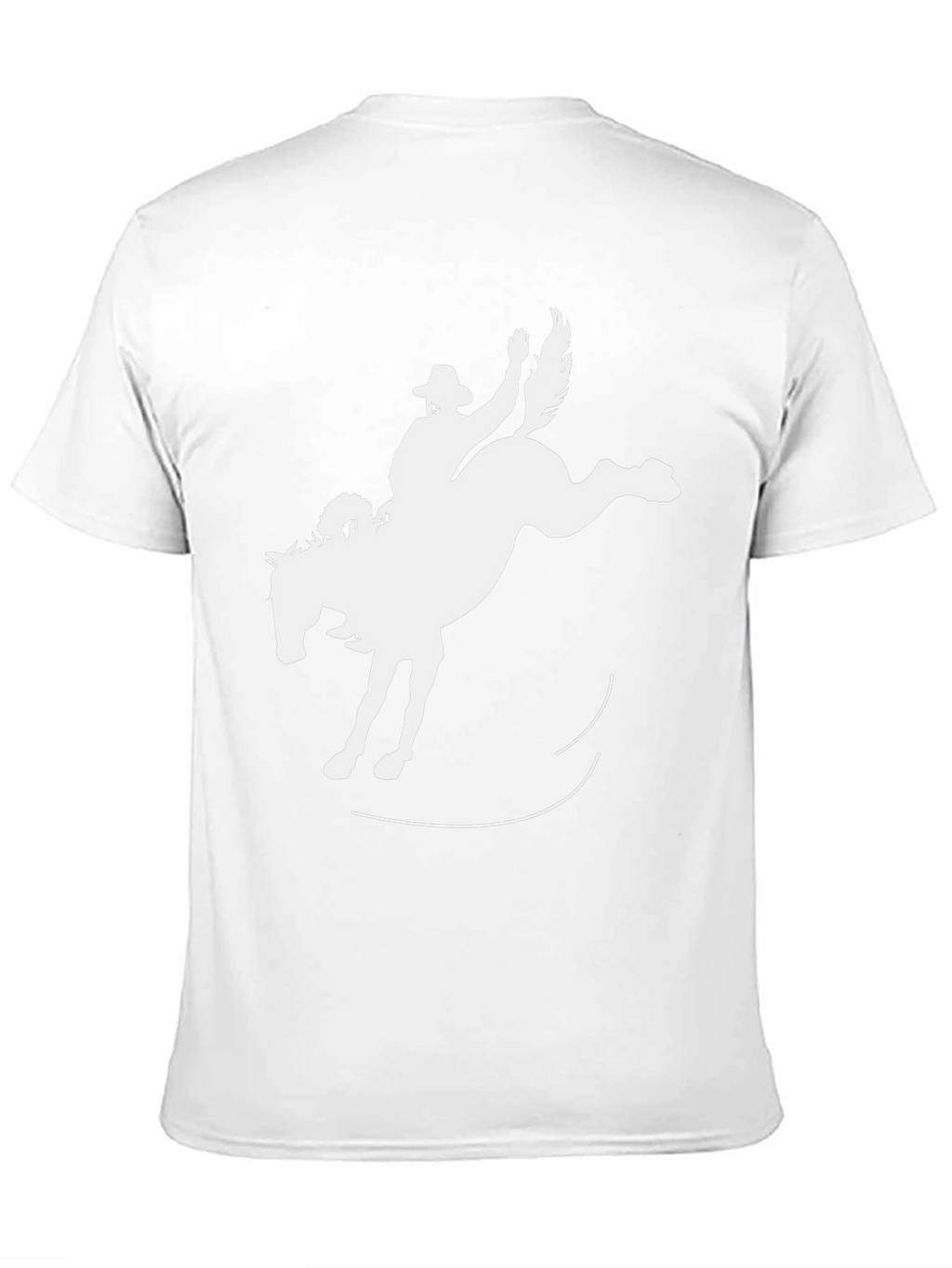 Bucking Bronco Black T-Shirt - Cowboy Rodeo Style