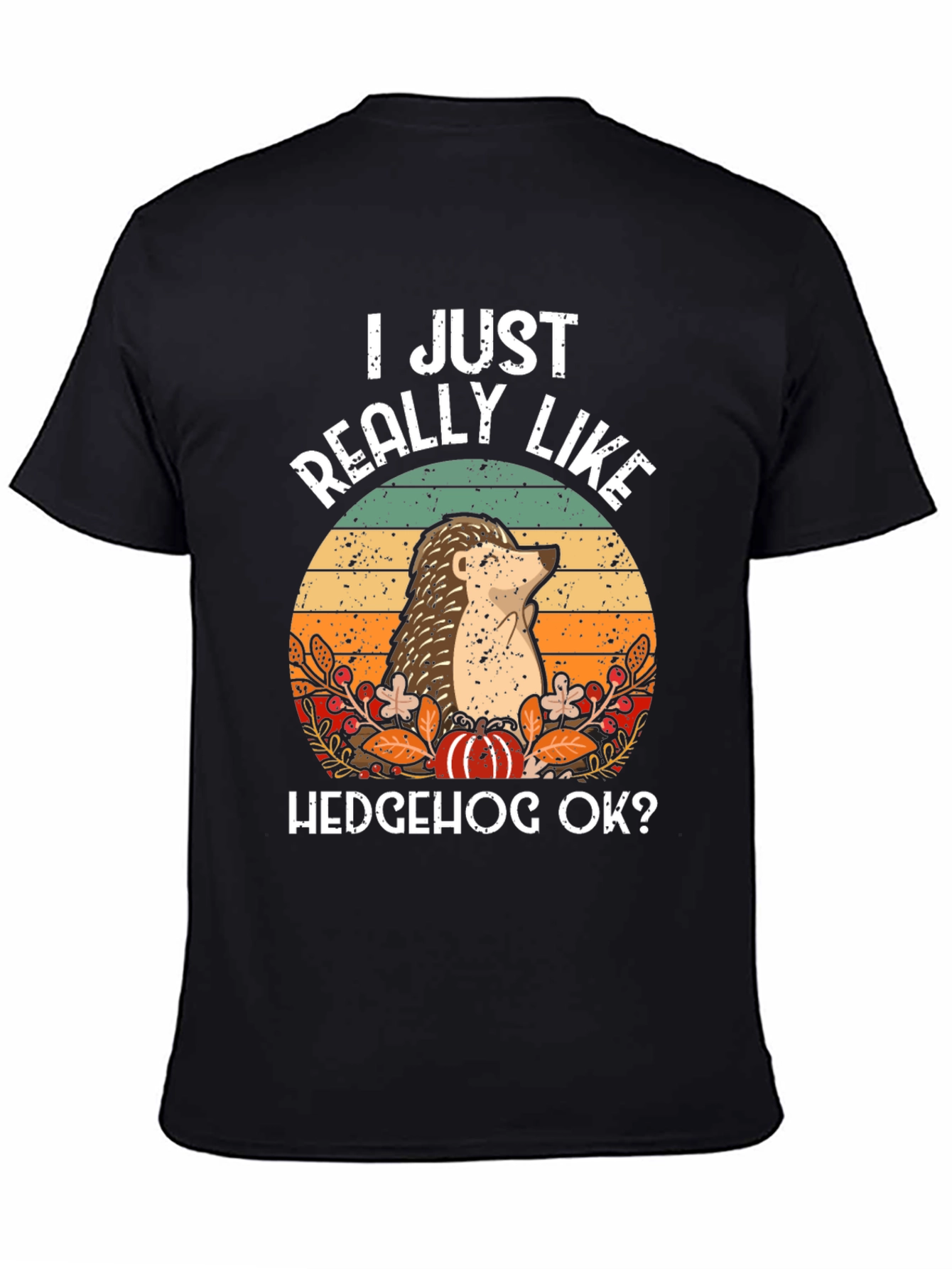 Hedgehog Graphic Tee - I Just Really Like Hedgehog Ok?