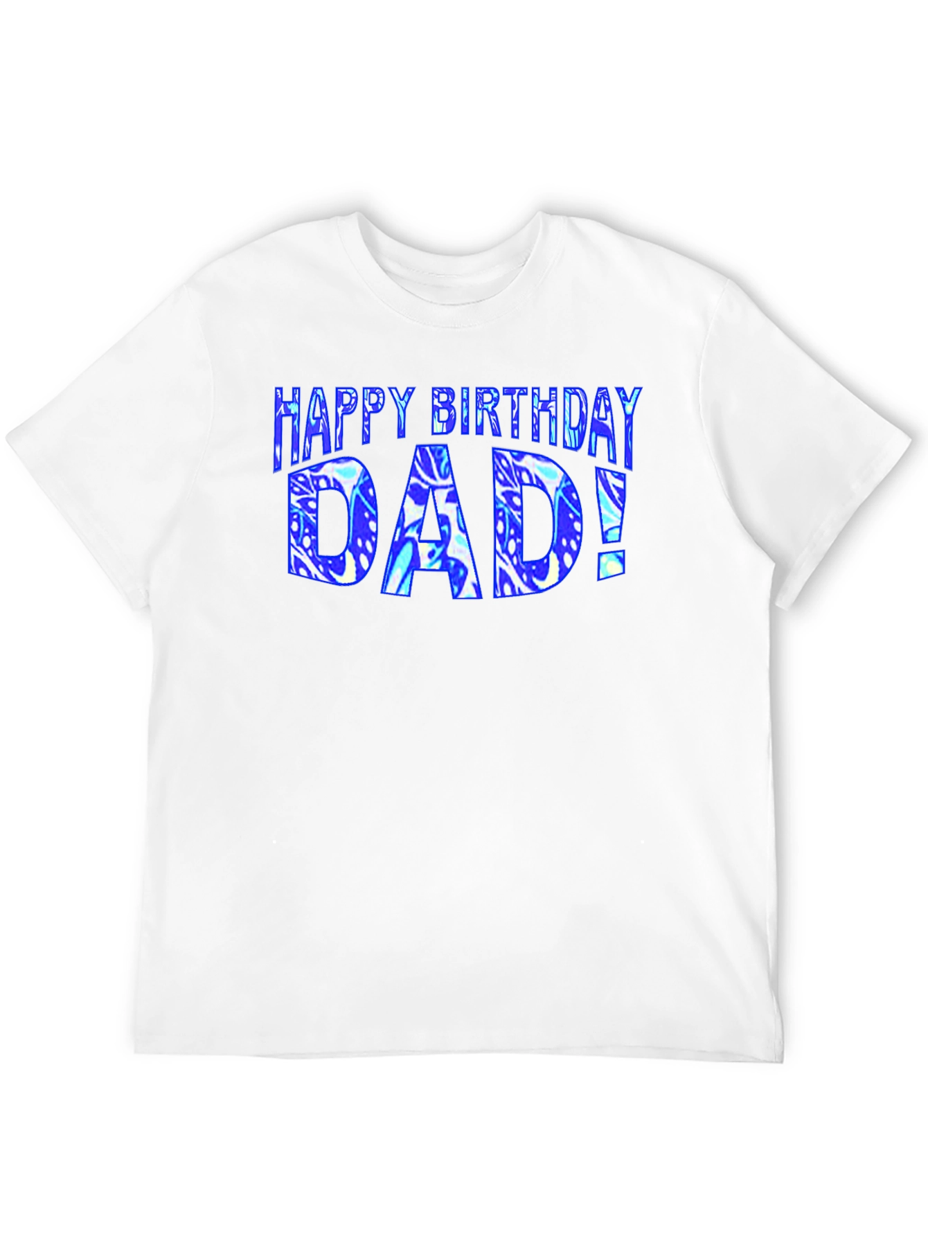 Happy Birthday Dad T-Shirt Black Graphic Tee