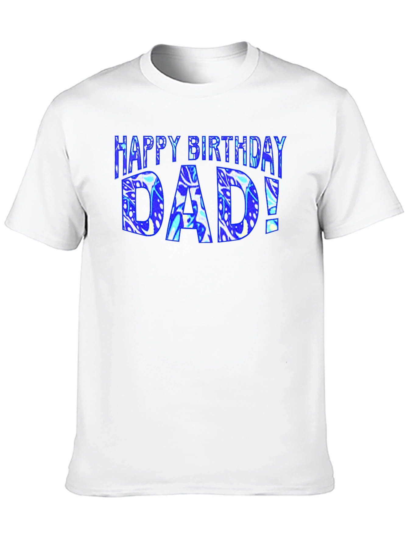 Happy Birthday Dad T-Shirt Black Graphic Tee