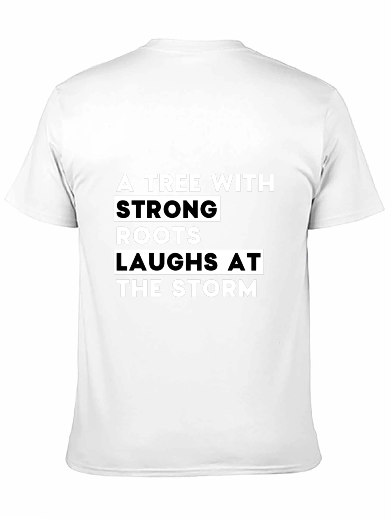 Strong Roots Tree Graphic Tee - Unisex Black T-Shirt