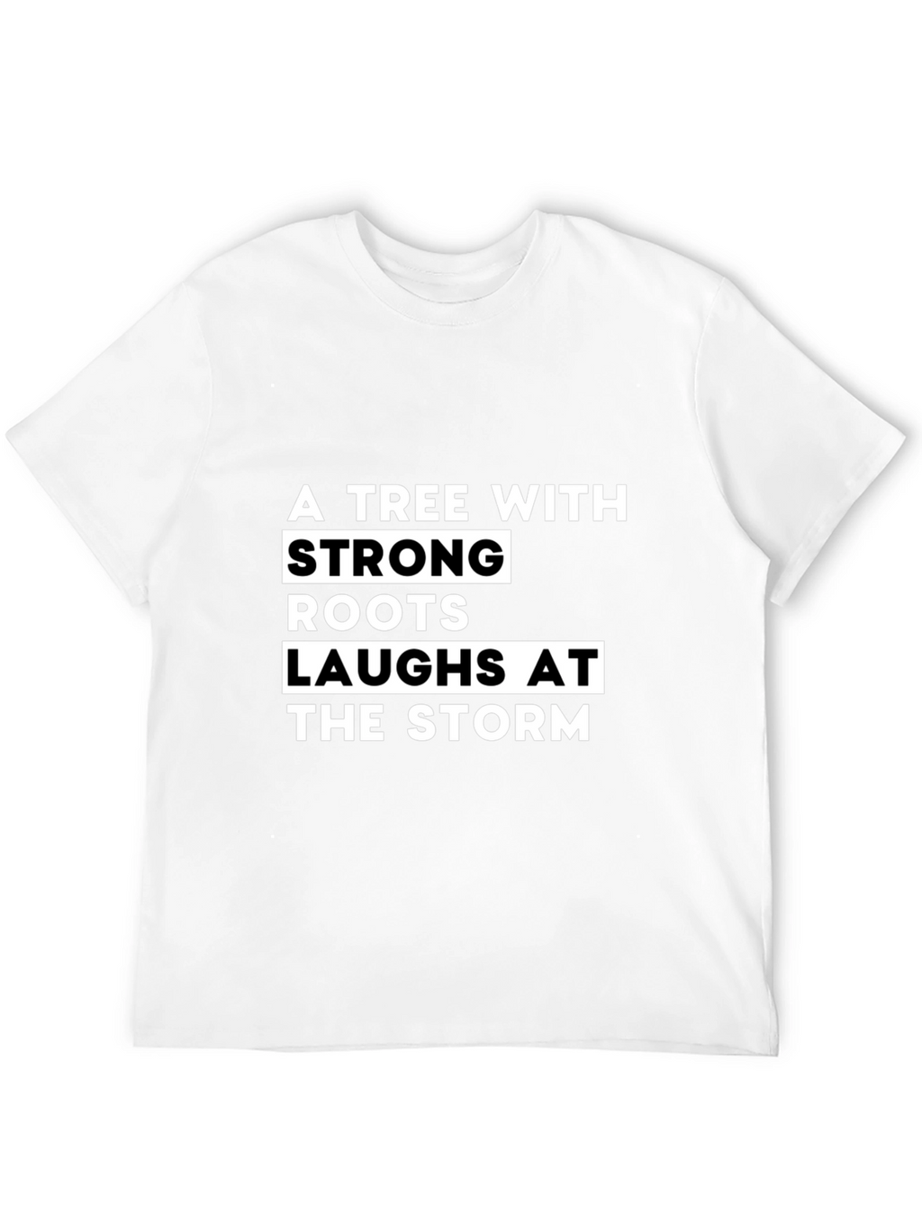 Strong Roots Tree Graphic Tee - Unisex Black T-Shirt