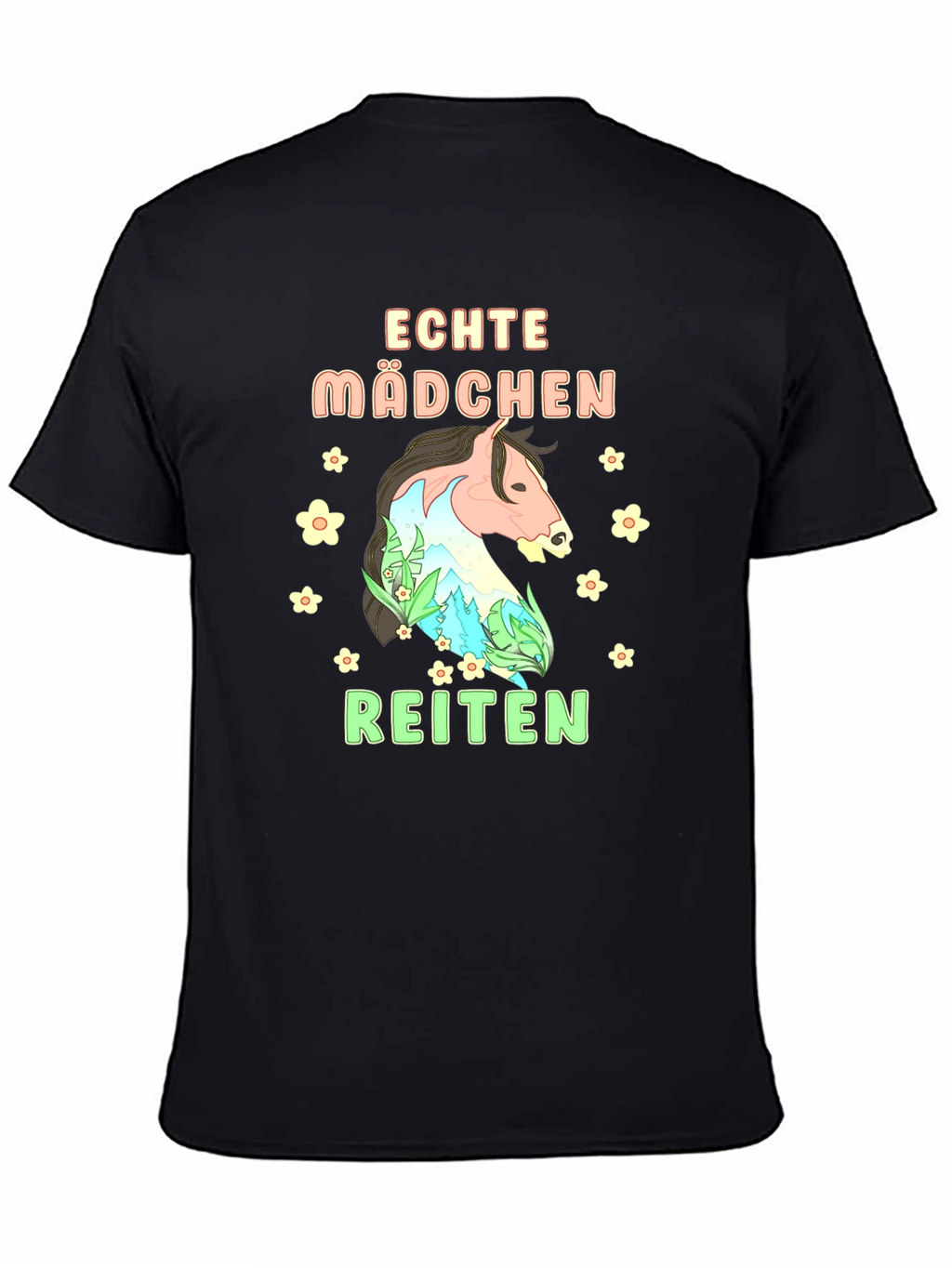 Echte Madchen Reiten Graphic Tee