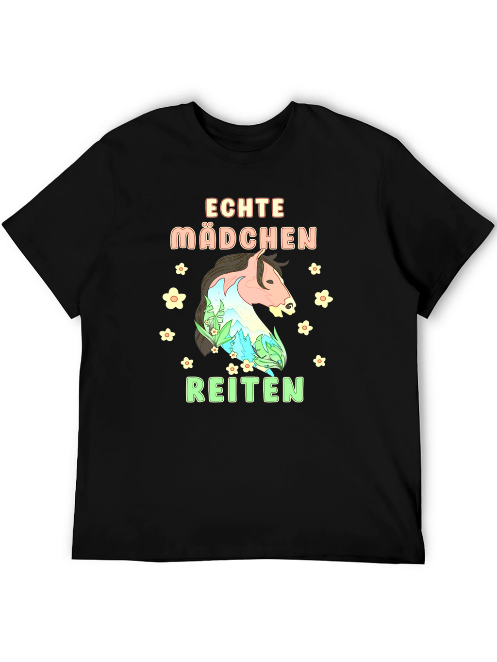 Echte Madchen Reiten Graphic Tee