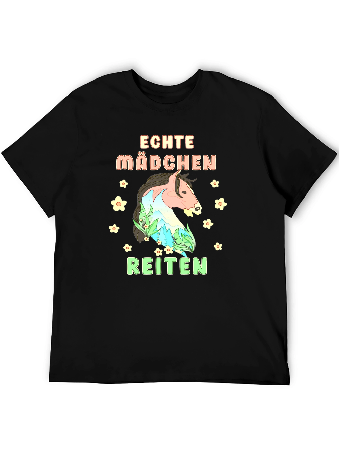 Echte Madchen Reiten Graphic Tee
