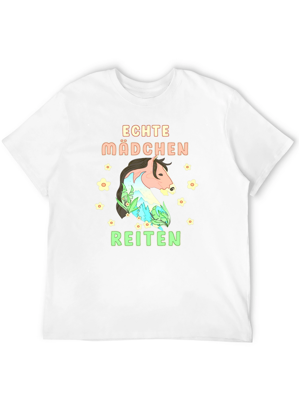 Echte Madchen Reiten Graphic Tee