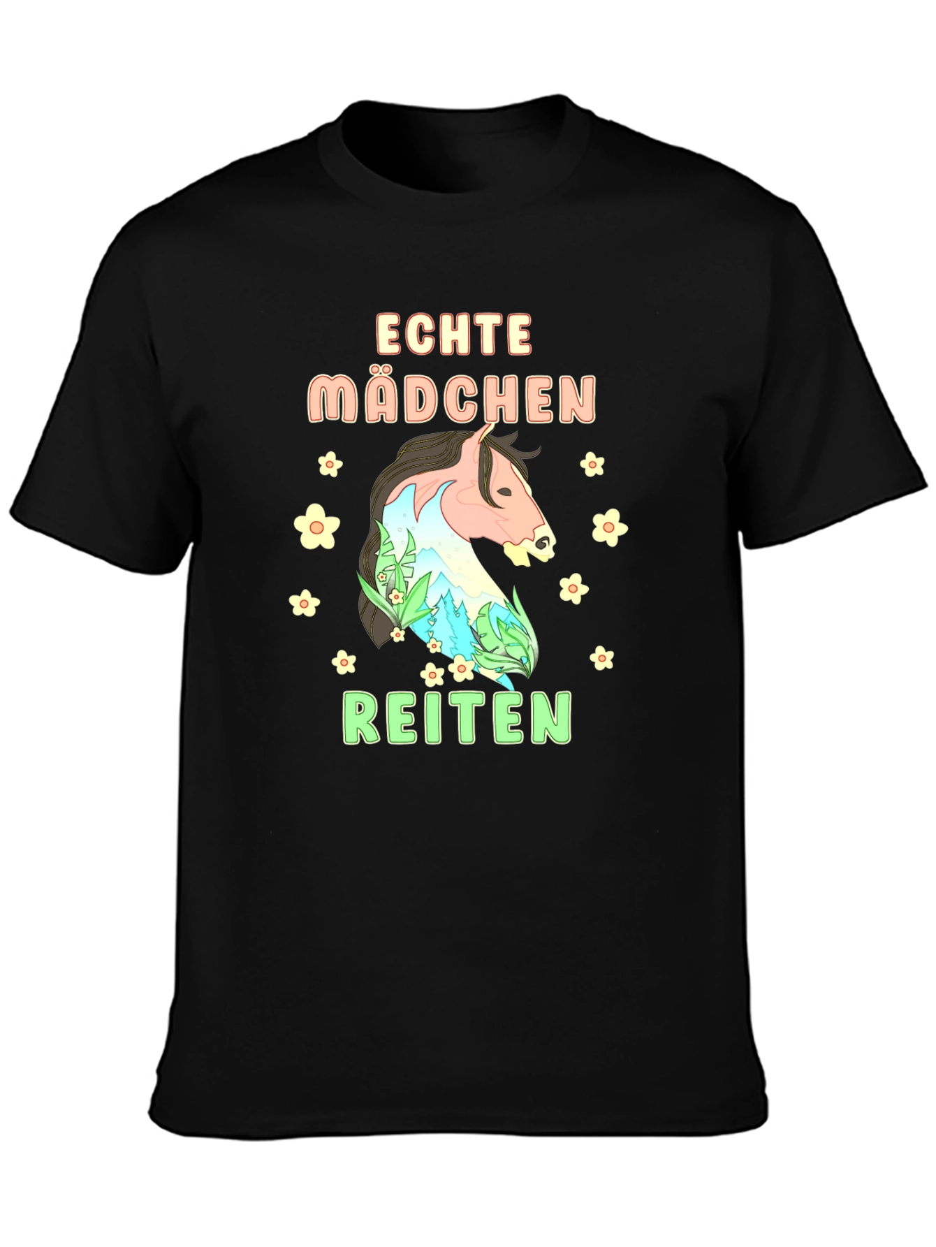 Echte Madchen Reiten Graphic Tee