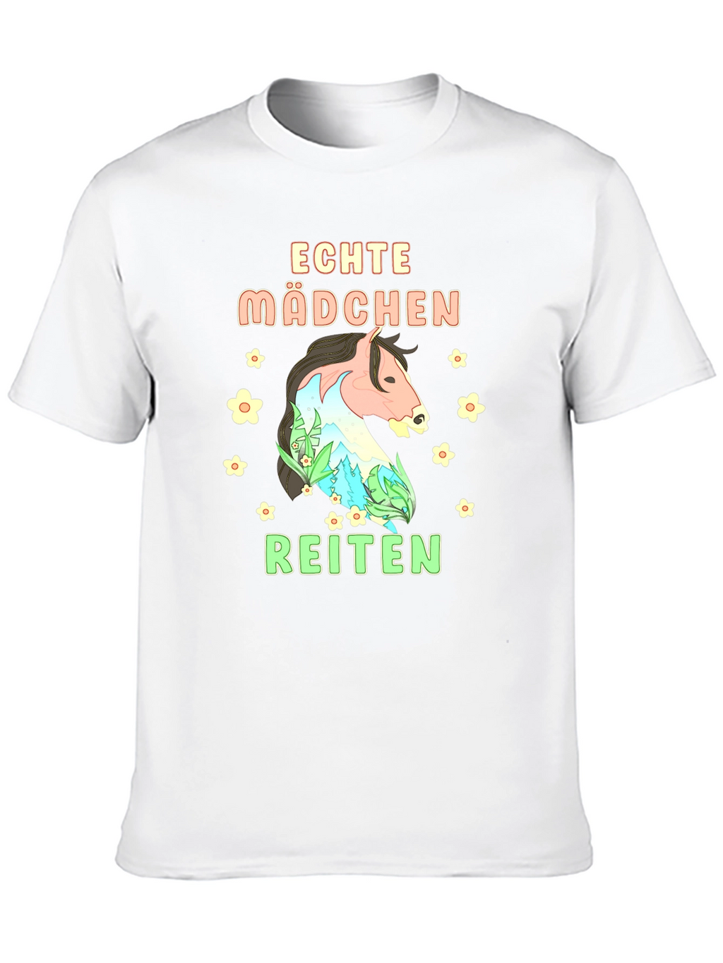 Echte Madchen Reiten Graphic Tee