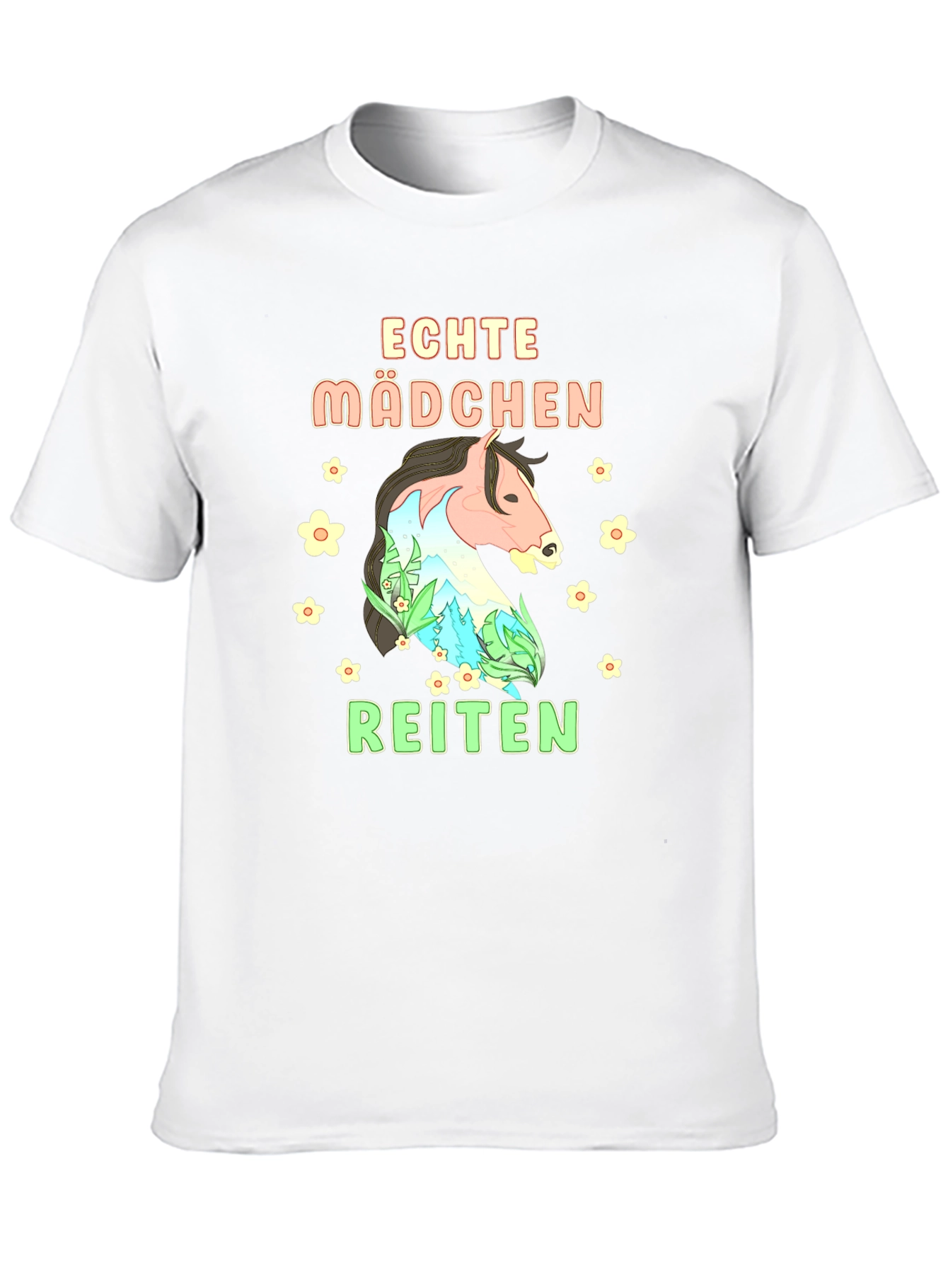 Echte Madchen Reiten Graphic Tee