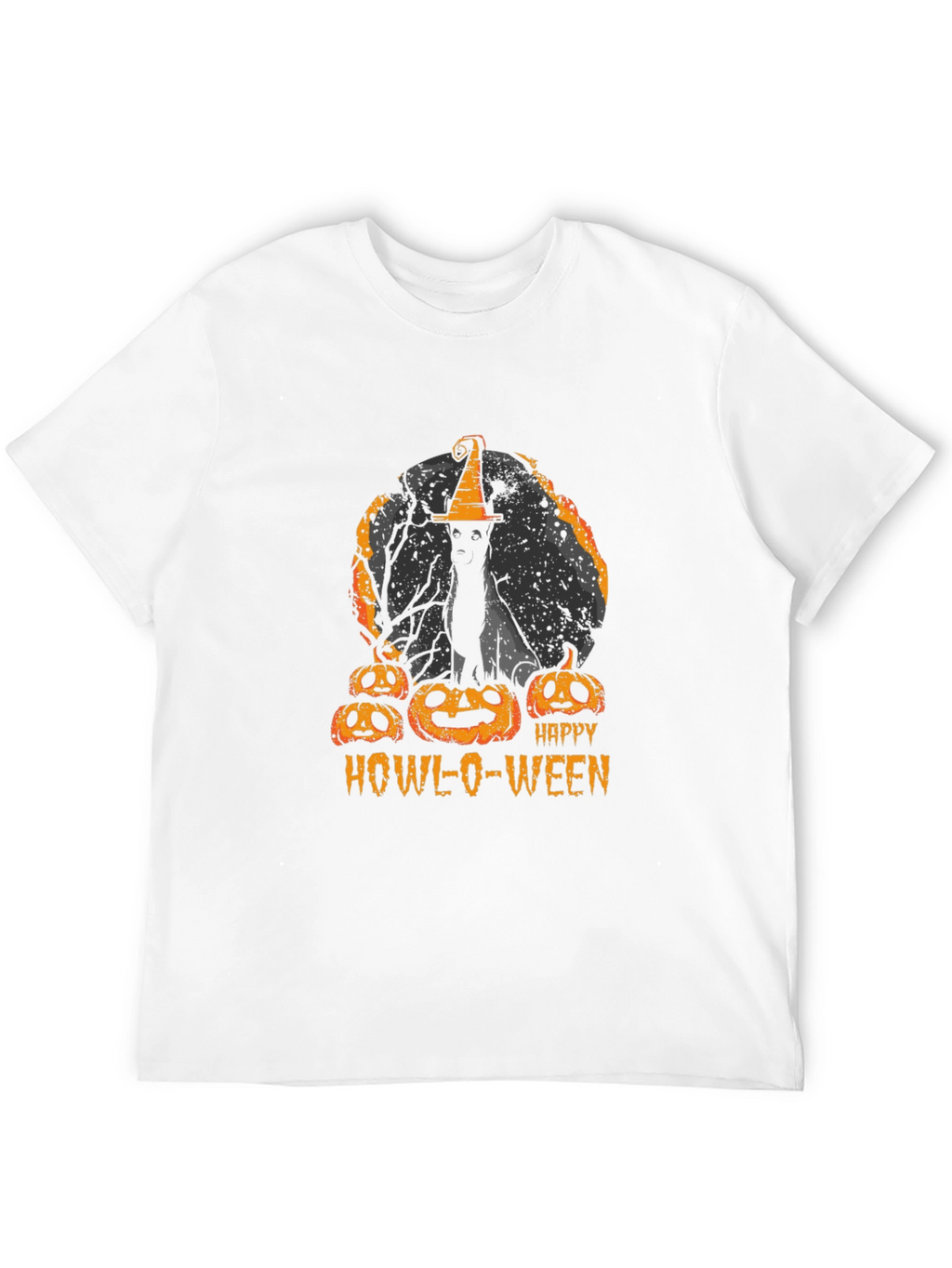 Howl-O-Ween Cat & Pumpkins T-Shirt