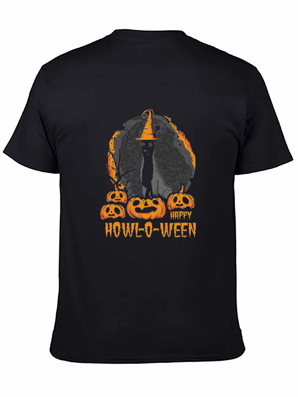 Howl-O-Ween Cat & Pumpkins T-Shirt