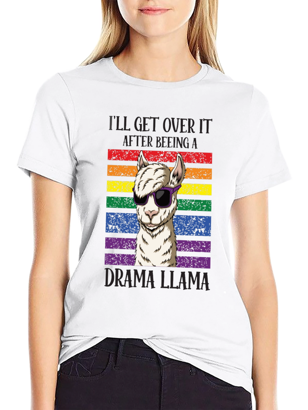 Drama Llama Rainbow Pride T-Shirt