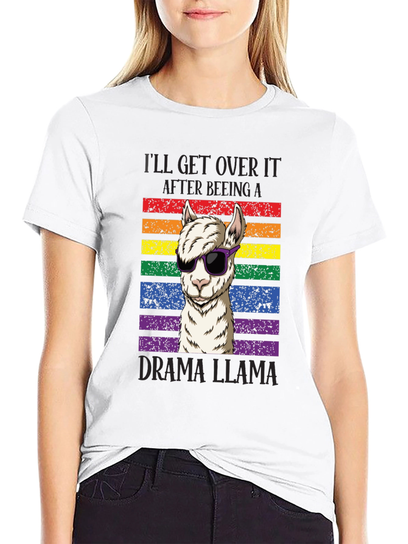 Drama Llama Rainbow Pride T-Shirt