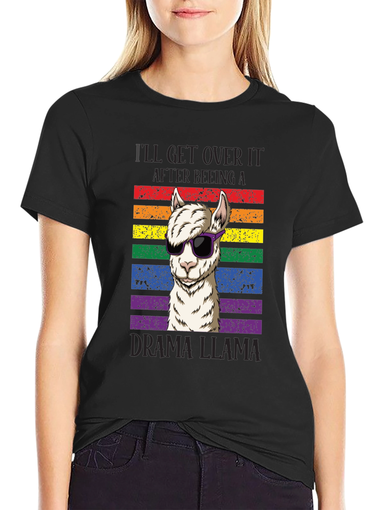 Drama Llama Rainbow Pride T-Shirt