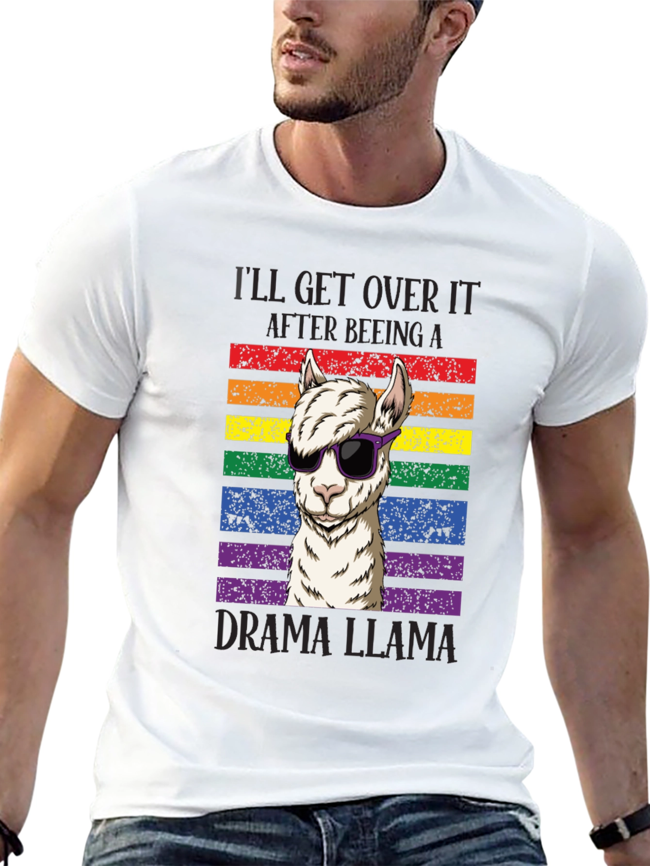 Drama Llama Rainbow Pride T-Shirt