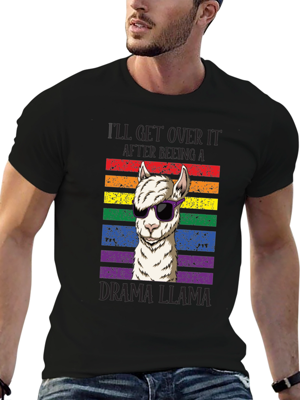 Drama Llama Rainbow Pride T-Shirt