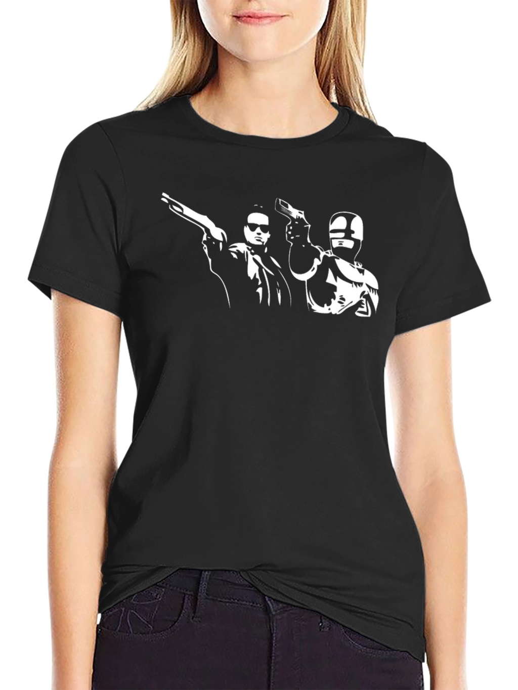 Robocop & Terminator Graphic Tee - Black