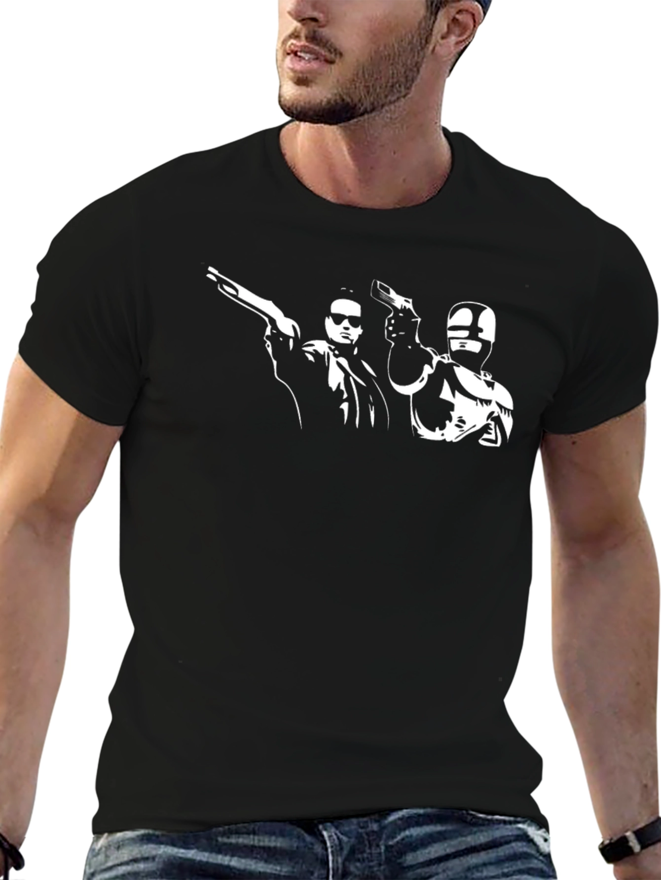 Robocop & Terminator Graphic Tee - Black