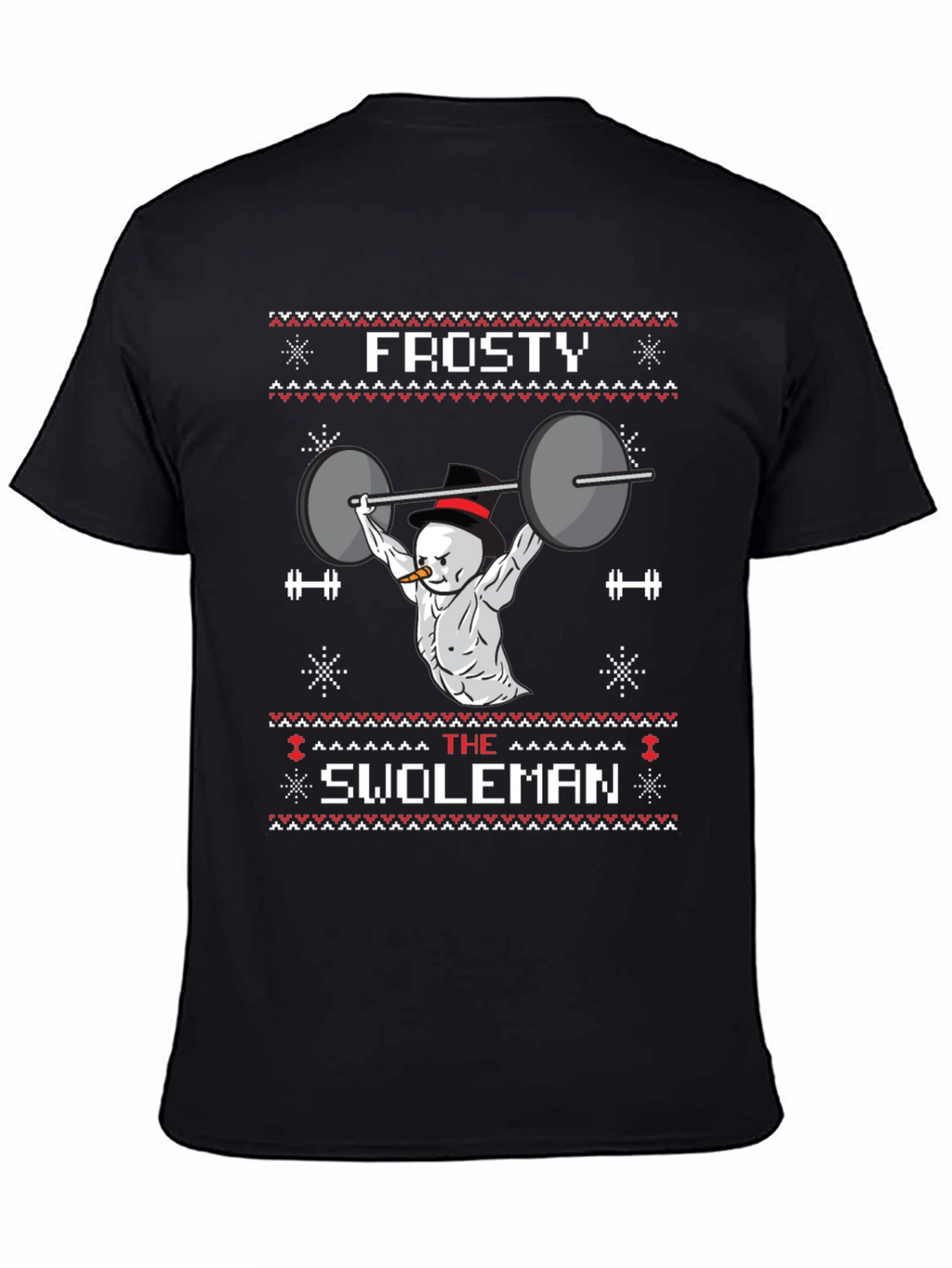 Frosty the Swoleman Ugly Christmas Sweater T-Shirt