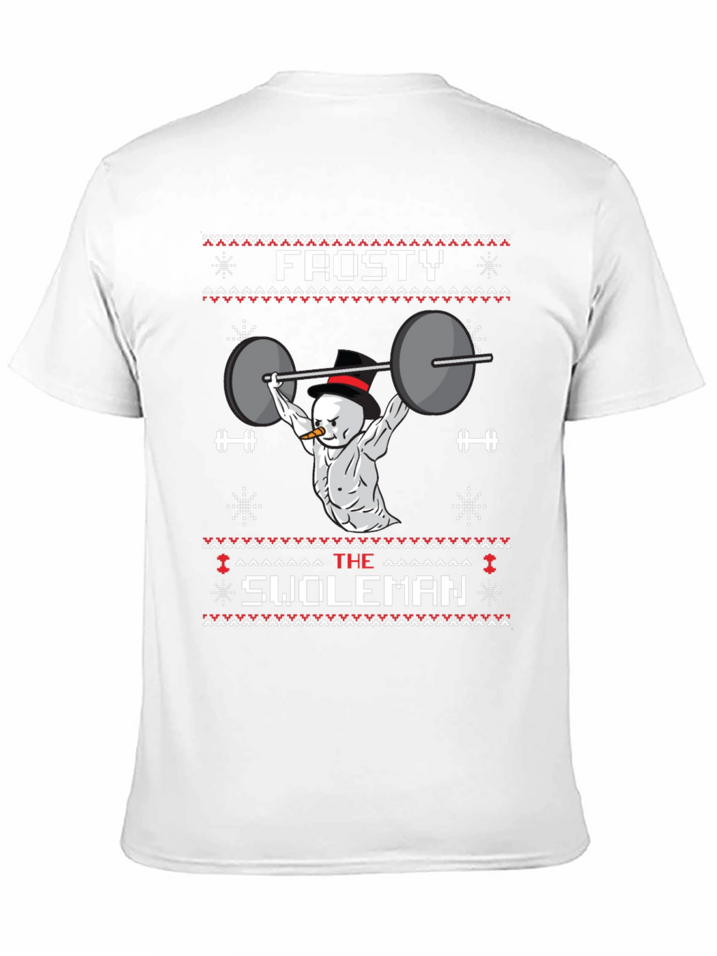 Frosty the Swoleman Ugly Christmas Sweater T-Shirt